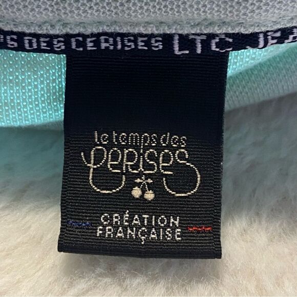 Le Temps Des Cerises Light Green Dylan Polo Shirt Size Large - Picture 3 of 12